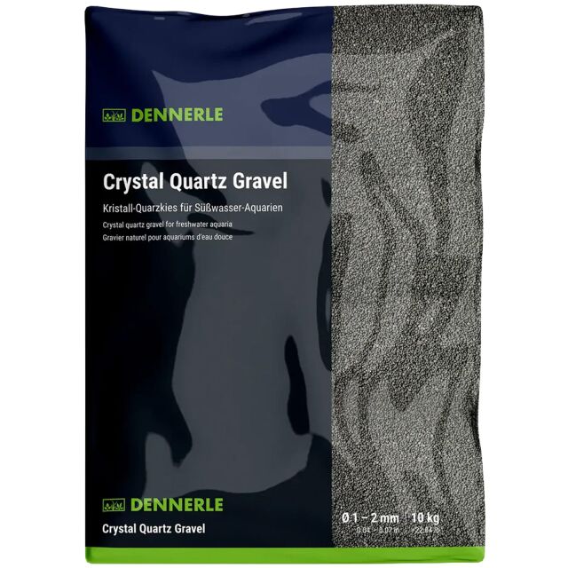 Dennerle - Kristall-Quarzkies - diamantschwarz