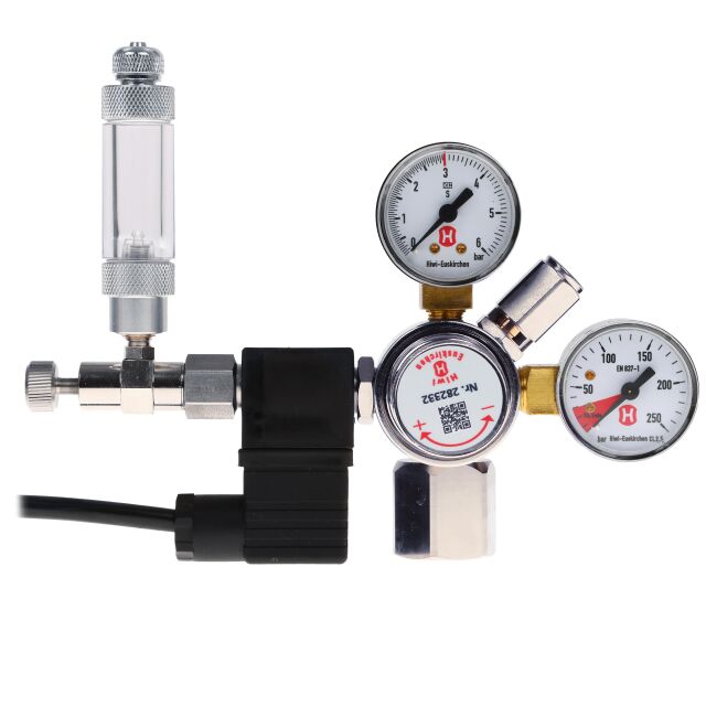 Hiwi - Druckminderer + MV + RSV + Adapter f&uuml;r Sodastream Zylinder