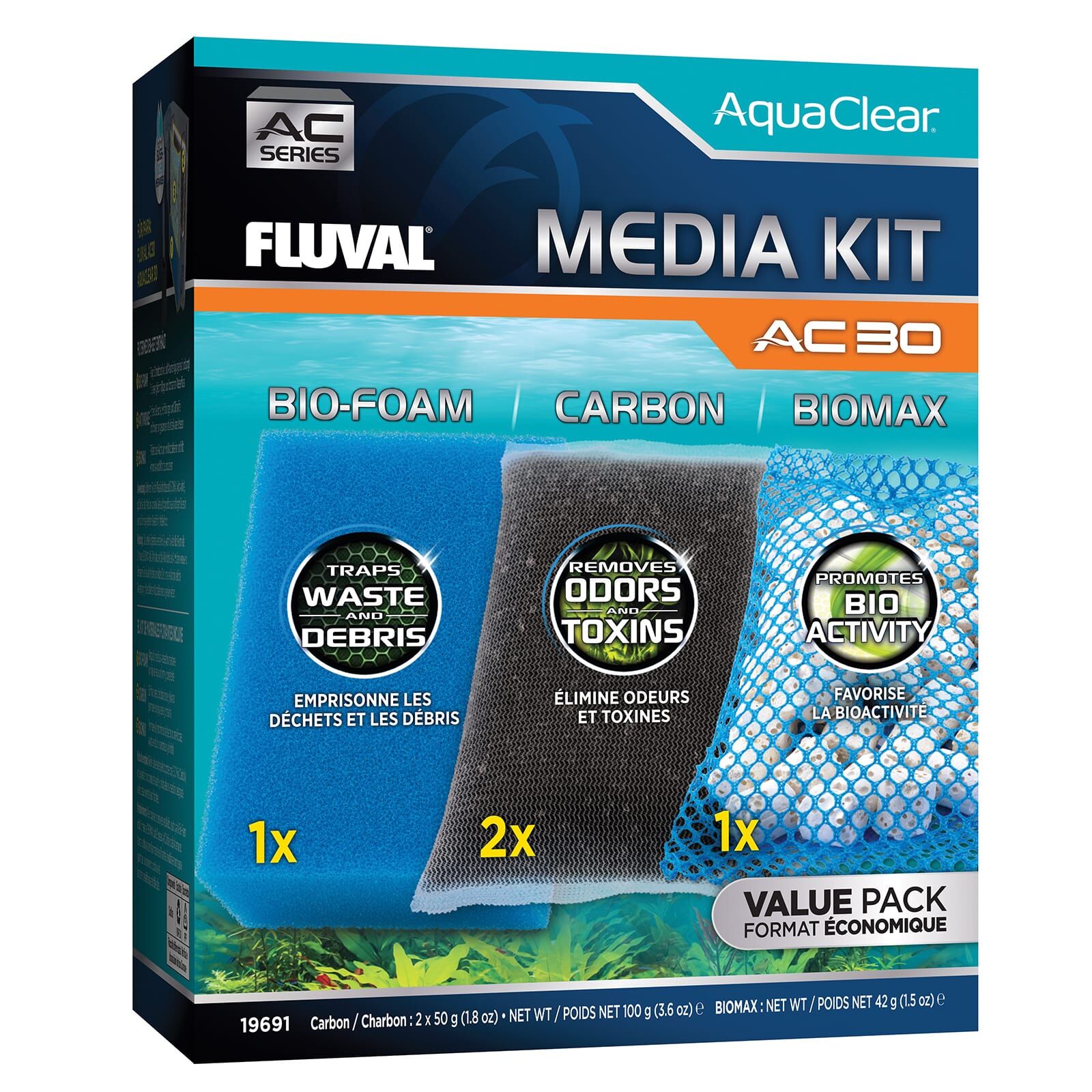 Fluval - AquaClear - Filtermedienset