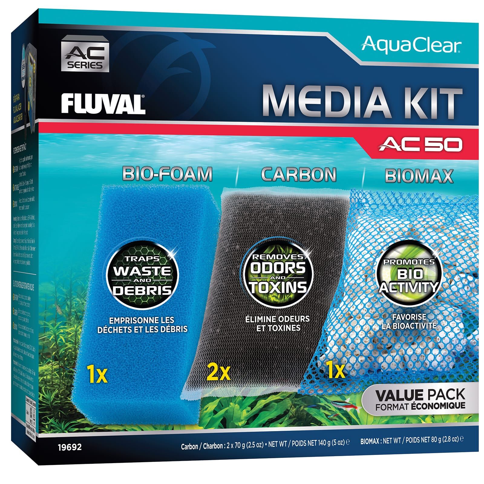 Fluval - AquaClear - Filtermedienset