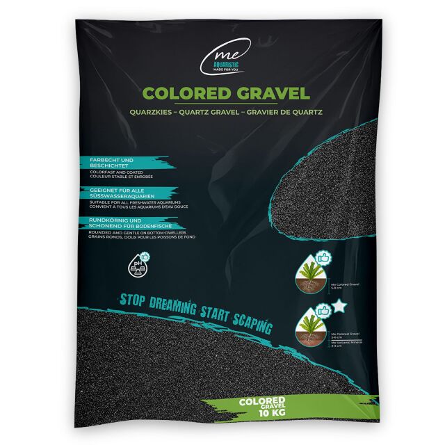 Me - Colored Gravel - Obsidian Black - 1,2-1,8 mm