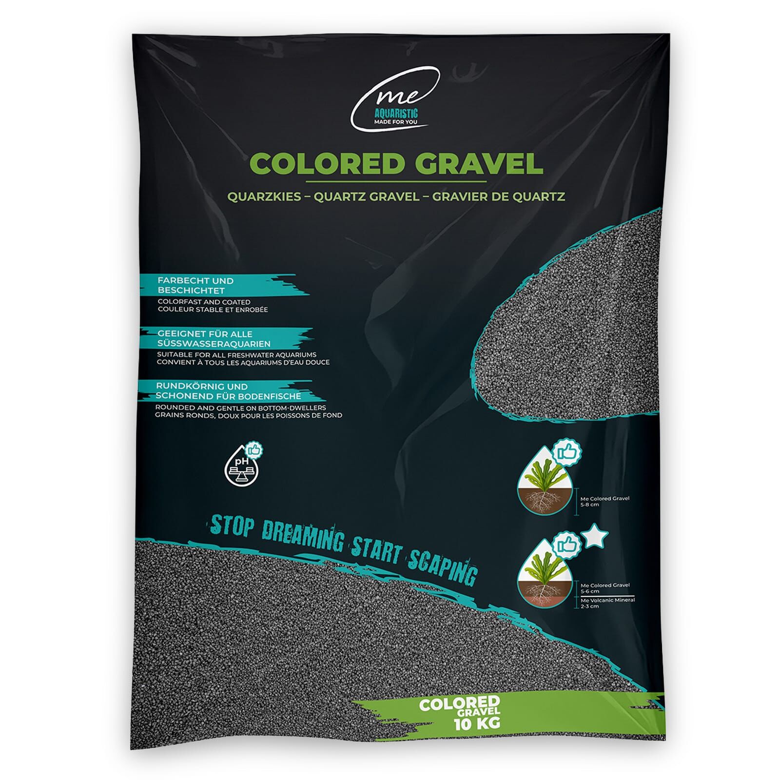Me - Colored Gravel - Granite Grey - 1,2-1,8 mm