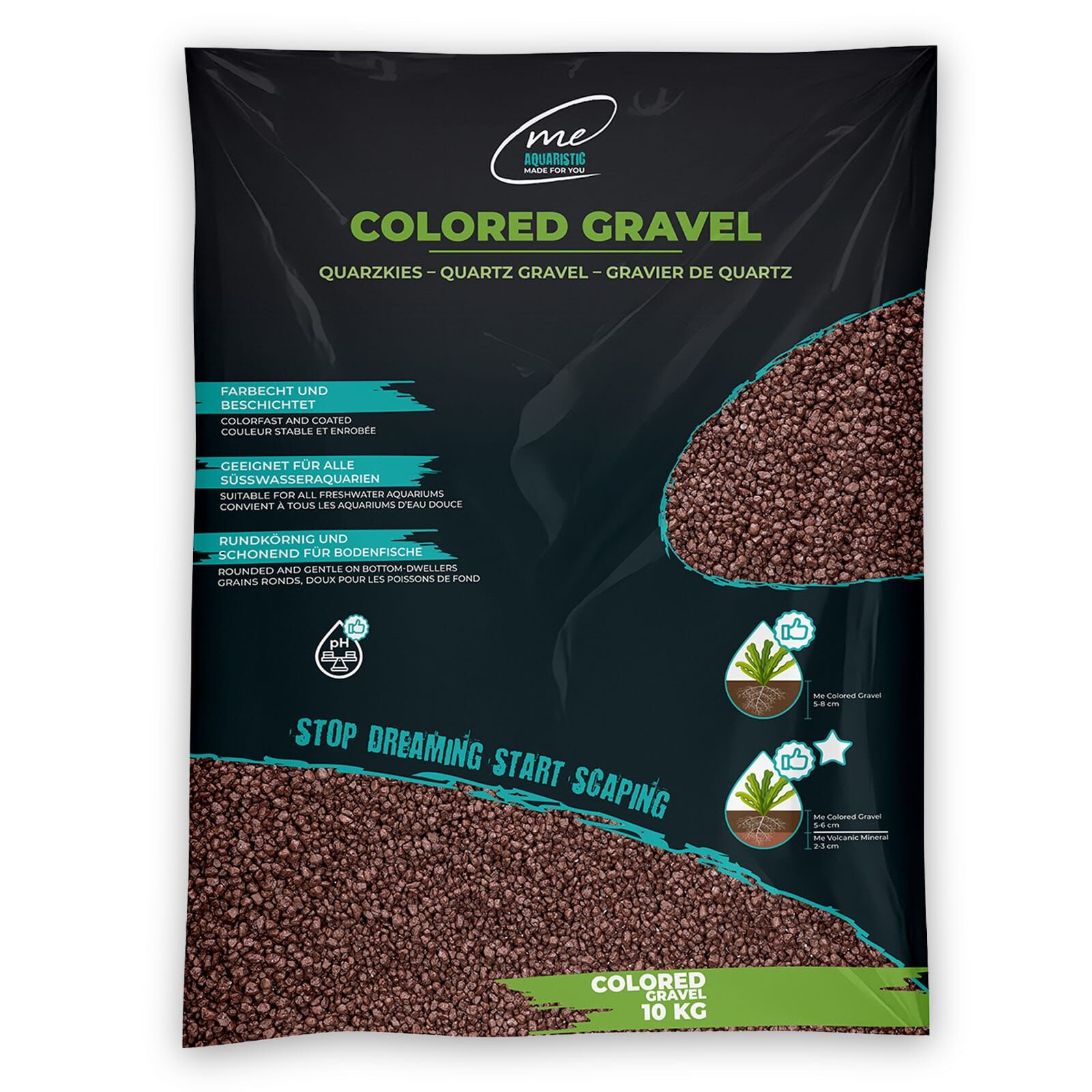 Me - Colored Gravel - Mocha Brown - 2,0-3,5 mm