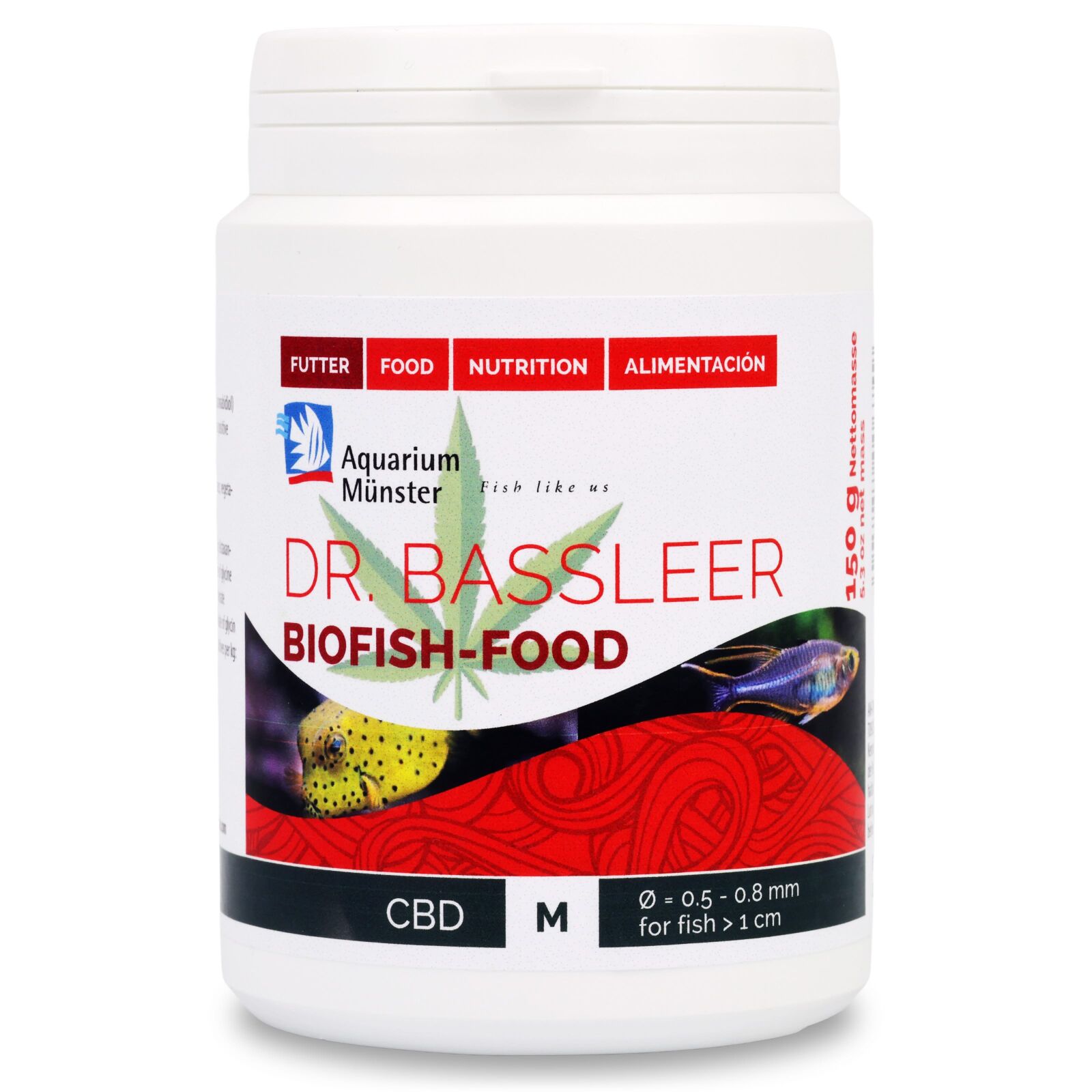 Aquarium M&uuml;nster - Dr. Baasleer - Biofish Food - BF CBD M