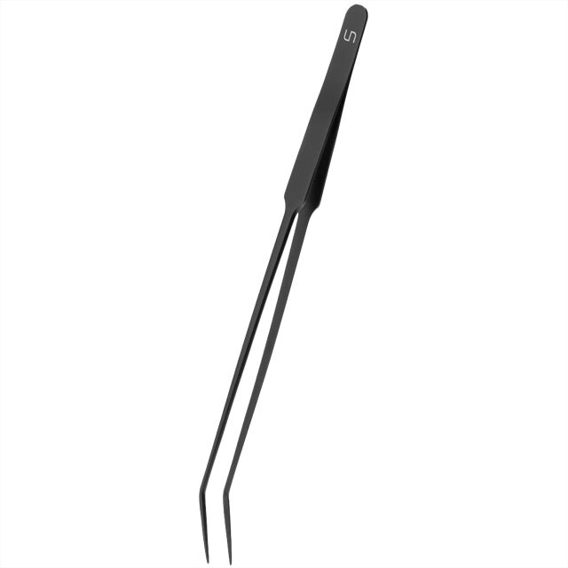 UNS - Tools - Curved Tweezer - Black